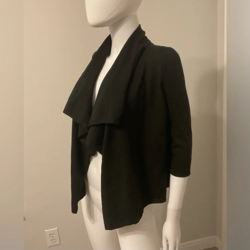 WHBM open front drop cardigan…3/4 sleeve SZ -S